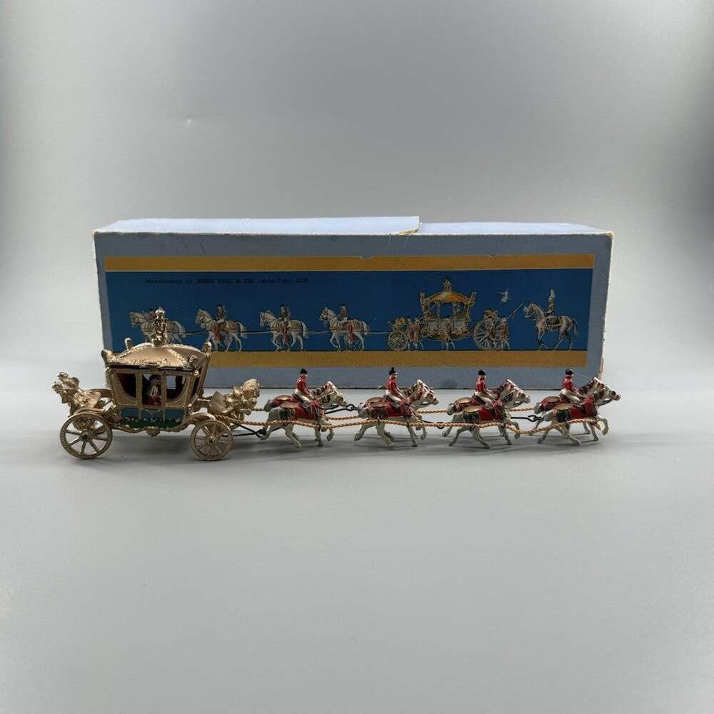 Vintage Johillco Coronation Series Box A Royal Coach 10 Pieces England Boxed Toy